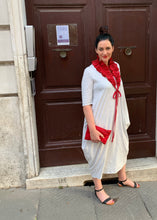 Load image into Gallery viewer, Dramatic Ruffle in Red Linen