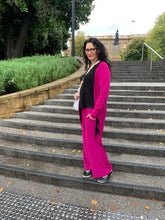 Load image into Gallery viewer, AQUILA Wide Leg Pant in Magenta Allure