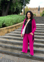 Load image into Gallery viewer, AQUILA Wide Leg Pant in Magenta Allure
