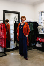 Load image into Gallery viewer, AQUILA Wide Leg Pant in Navy Blue Allure