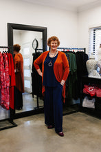 Load image into Gallery viewer, LUCIA Shaped Top in Navy Blue Allure