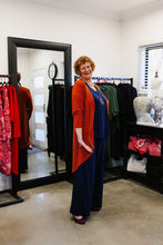 Load image into Gallery viewer, LUCIA Shaped Top in Navy Blue Allure