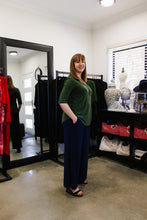 Load image into Gallery viewer, AQUILA Wide Leg Pant in Navy Allure