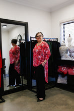 Load image into Gallery viewer, AMARIS Longline Jacket in Red Flora