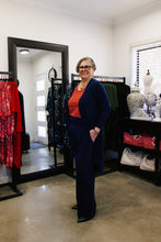 Load image into Gallery viewer, AQUILA Wide Leg Pant in Navy Allure