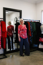 Load image into Gallery viewer, LUCIA Shaped Top in Red Flora