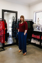 Load image into Gallery viewer, LUCIA Shaped Top in Wine Allure