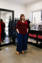 Load image into Gallery viewer, LUCIA Shaped Top in Wine Allure