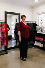 Load image into Gallery viewer, LUCIA Shaped Top in Wine Allure