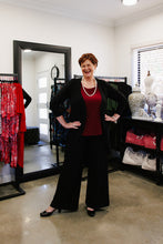 Load image into Gallery viewer, AQUILA Wide Leg Pant in Black Allure