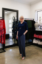 Load image into Gallery viewer, LUCIA Shaped Top in Navy Allure