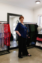 Load image into Gallery viewer, LUCIA Shaped Top in Navy Allure