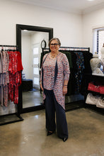 Load image into Gallery viewer, AMARIS Longline Jacket in Luminous Allure, Lined with Pewter Allure