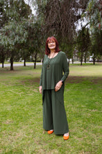 Load image into Gallery viewer, AQUILA Wide Leg Pant in Olive Allure
