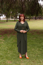 Load image into Gallery viewer, AMARIS Longline Jacket in Olive Allure