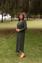 Load image into Gallery viewer, AMARIS Longline Jacket in Olive Allure