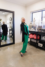 Load image into Gallery viewer, AQUIEL Straight Leg Pant in Emerald Allure