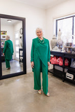 Load image into Gallery viewer, AQUIEL Straight Leg Pant in Emerald Allure