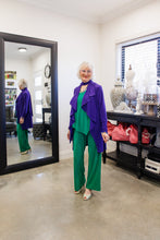 Load image into Gallery viewer, AURIEL Petite Cascade Jacket in Bright Royal Purple Allure