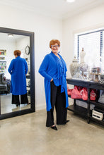 Load image into Gallery viewer, AURELIA Dramatic Cascading Jacket in Azure Allure