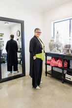 Load image into Gallery viewer, AURELIA Dramatic Cascading Jacket in Black Allure
