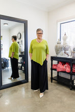 Load image into Gallery viewer, AVA Assymetrical Top in Chartreuse Allure