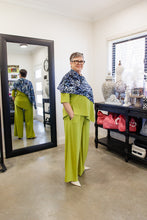 Load image into Gallery viewer, AVA Assymetrical Top in Chartreuse Allure