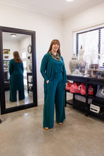 Load image into Gallery viewer, AMARIS Longline Jacket in Deep Jade Allure