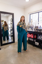 Load image into Gallery viewer, AQUILA Wide Leg Pant in Deep Jade Allure