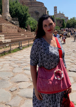 Load image into Gallery viewer, Josephene Signature Handbags in Soft Red Linen