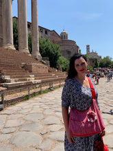 Load image into Gallery viewer, Josephene Signature Handbags in Soft Red Linen