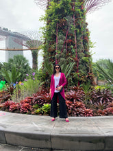 Load image into Gallery viewer, AMARIS Longline Jacket in Magenta Allure