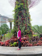 Load image into Gallery viewer, AMARIS Longline Jacket in Magenta Allure