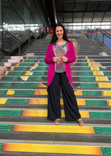 Load image into Gallery viewer, AMARIS Longline Jacket in Magenta Allure