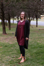 Load image into Gallery viewer, AVIVA Dress in Wine - limited stock