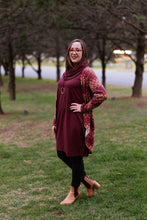 Load image into Gallery viewer, AVIVA Dress in Wine Cotton - one XS left!