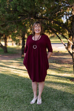 Load image into Gallery viewer, AVIVA Dress in Wine Allure