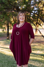 Load image into Gallery viewer, AVIVA Dress in Wine Allure