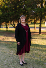 Load image into Gallery viewer, ANASTASIA Dress in Wine Allure