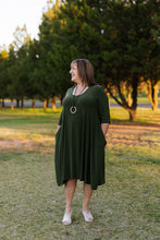 Load image into Gallery viewer, ANASTASIA Dress in Olive Allure