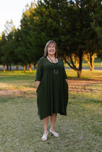 Load image into Gallery viewer, ANASTASIA Dress in Olive Allure