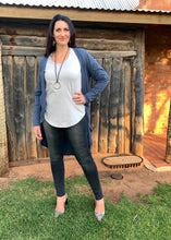 Load image into Gallery viewer, LUCIA Shaped Top in Dove Cotton