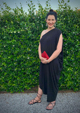 Load image into Gallery viewer, APHRODITE Grecian Dress in Black Diamond
