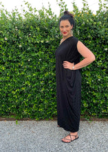 Load image into Gallery viewer, APHRODITE Grecian Dress in Black Diamond