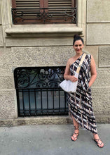 Load image into Gallery viewer, APHRODITE Grecian Dress in Geometric