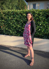 Load image into Gallery viewer, AVIVA Dress in Blurred Roses Silk