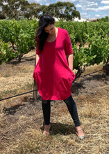 Load image into Gallery viewer, AVIVA Dress in Fuchsia - limited stock
