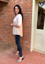 Load image into Gallery viewer, LULU Swing Top in Apricot Stripe