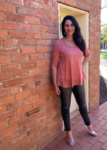 Load image into Gallery viewer, LULU Swing Top in Tangelo Stripe