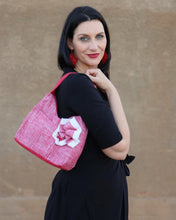 Load image into Gallery viewer, Josephene Signature Handbags in Soft Red Linen